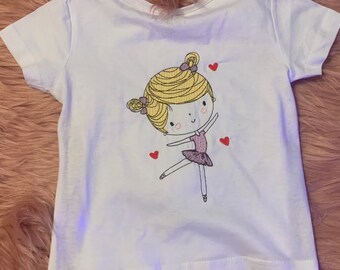 Embroidery file Ballerina 1 Cute Girl, girls single motifs machine embroidery set 945