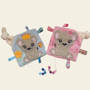 Embroidery file Doodle pacifier cloth girl and boy lion, machine embroidery application set 736