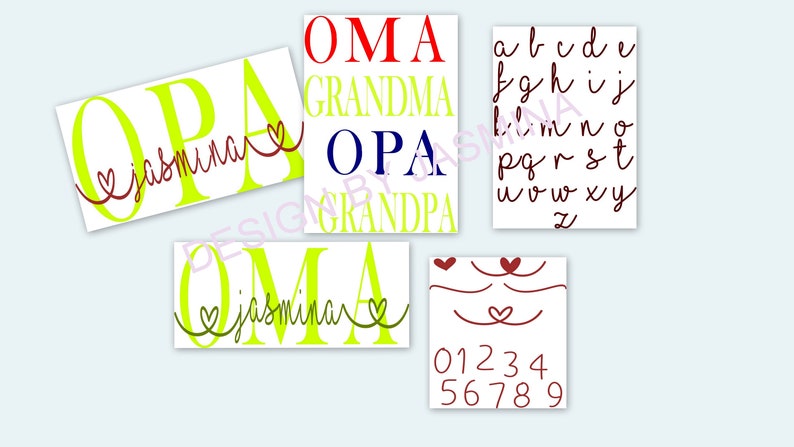 Download Plotterdatei Oma Grandma Opa Grandpa Familie est Jahr SVG ...