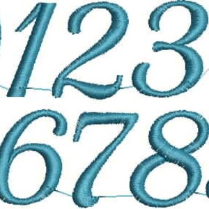 Embroidery File Font Alphabet, ABC Numbers 25mmSet 401 Machine Embroidery image 3