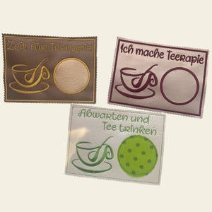 Embroidery file, In the Hoop, Tea Mug Rug Coaster Set 133b Machine Embroidery
