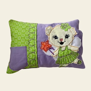 Diseño de bordado, almohada en el aro, diente, hada, elfo, hada toth, diente de leche, juego de bordado a máquina 843