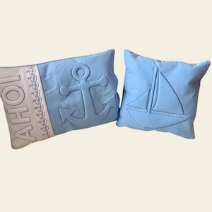 Fichier de broderie ancre maritime 3D, voilier, set 878 machine à broder mousse puffi