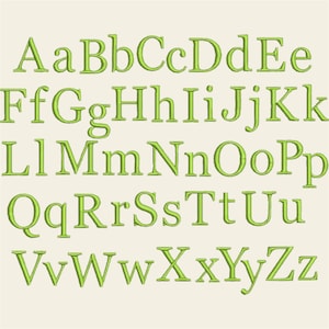 Embroidery file ABC 25 mm letters font alphabet set 605 machine embroidery