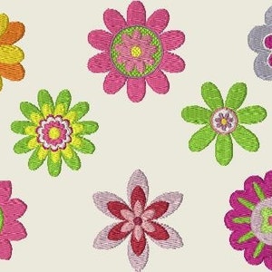 Stickdatei Blumen Flower Blume 320 Maschinenstickerei Bild 1