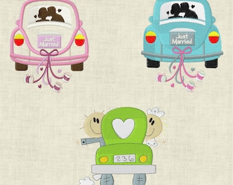 Embroidery file wedding wedding car machine embroidery set 390