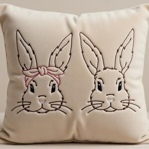 イースターバニー刺繍デザイン 線画セット 222 機械刺繍 イースターバニー