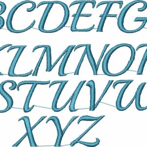 Embroidery File Font Alphabet, ABC Numbers 25mmSet 401 Machine Embroidery image 2
