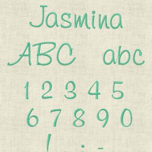 Embroidery File ABC Letters Font Alphabet Set 93 Machine Embroidery