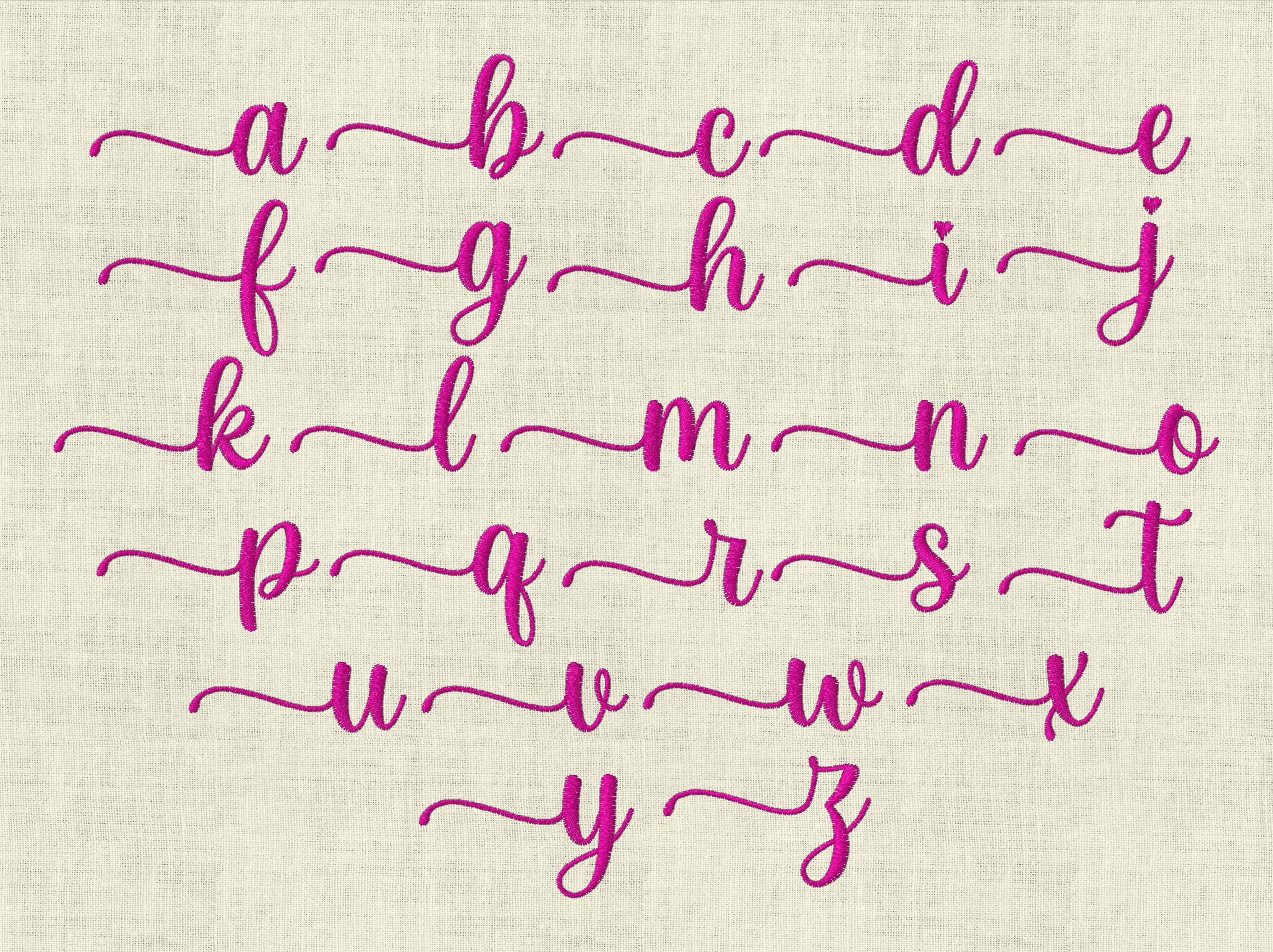 File Lettering Embroidery File Lettering With Hearts