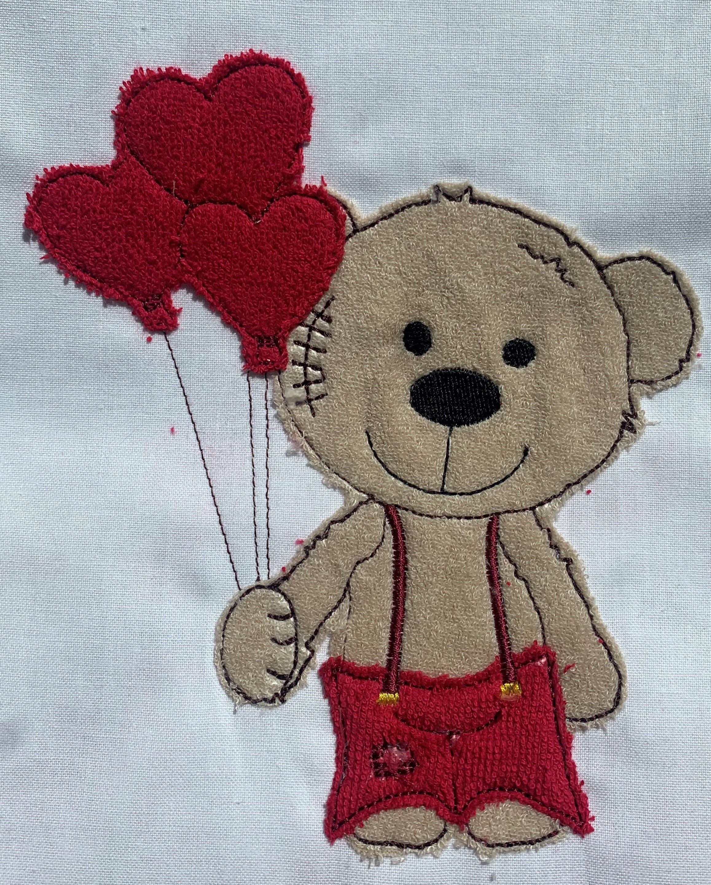 Embroidery File Doodle Teddy Bear With Balloons Machine - Etsy India