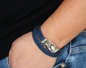 Denim Jeans Wickelarmband