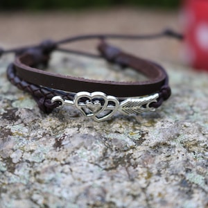 Leather strap LOVE