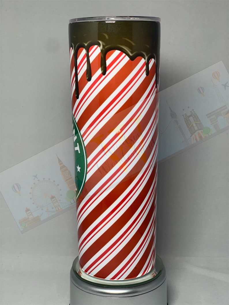 Peppermint Mocha- 20oz Skinny Tumbler Bridesmaid Just because Gift Christmas gift For Her Unique Birthday gift Teacher