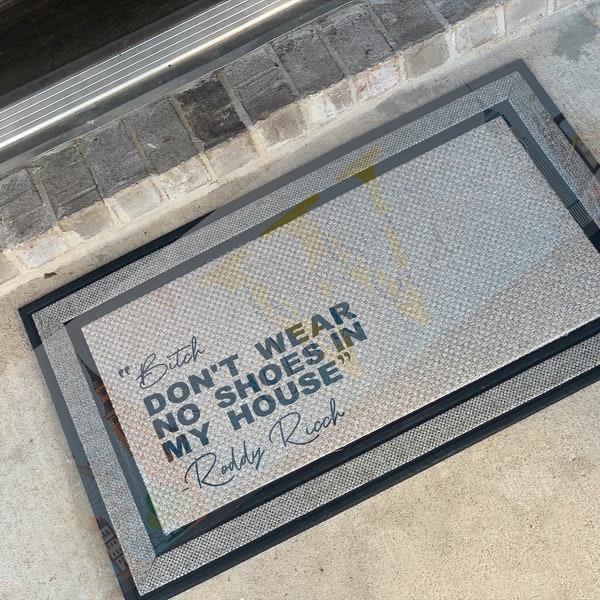 Door Mat No Shoes Etsy