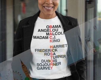 Black History inspirational T-Shirt, Black History Name shirt, Moguls, Unisex statement T-shirt