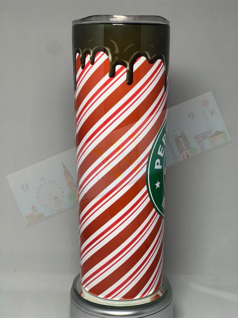 Peppermint Mocha- 20oz Skinny Tumbler Bridesmaid Just because Gift Christmas gift For Her Unique Birthday gift Teacher