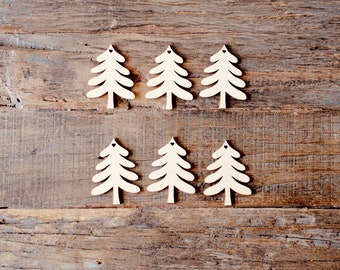 Holz Anhänger Baum Hans S|6  / Geschenkanhänger / Weihnachtsschmuck