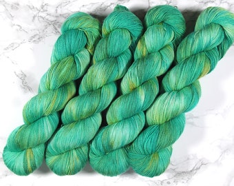 Merino Silk hand dyed lace yarn, 100g, 600m, indie dyed yarn, superwash merino, silk, single ply, Silky Singles