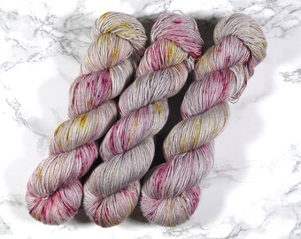 hand dyed Merino Silk Single Yarn, 100g, 400m, indie dyed yarn, merino silk fingering, superwash