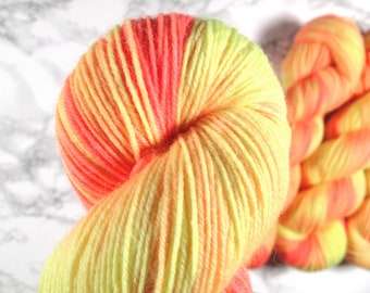 hand dyed sock yarn, 100g, 420m, indie dyed yarn, 4ply, fingering, tough sock yarn, superwash wool