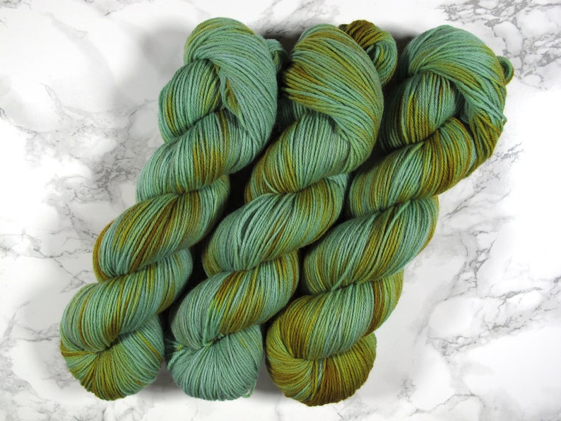 hand dyed Merino Sock Yarn, 100g, 400m, indie dyed yarn, Merino Nylon 4ply, fingering, super soft sock yarn image 1