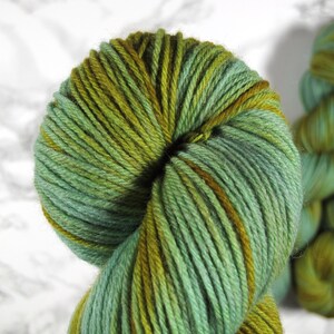 hand dyed Merino Sock Yarn, 100g, 400m, indie dyed yarn, Merino Nylon 4ply, fingering, super soft sock yarn image 3