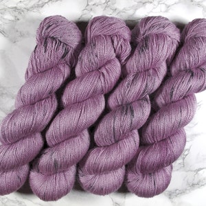 hand dyed BFL Silk lace yarn, hand dyed wool, 800m, 100g, hand dyed wool image 2