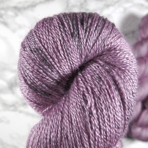 hand dyed BFL Silk lace yarn, hand dyed wool, 800m, 100g, hand dyed wool image 1