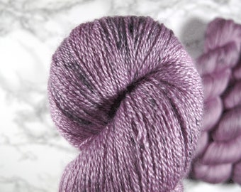 hand dyed BFL Silk lace yarn, hand dyed wool, 800m, 100g, hand dyed wool