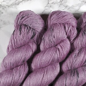 hand dyed BFL Silk lace yarn, hand dyed wool, 800m, 100g, hand dyed wool image 5