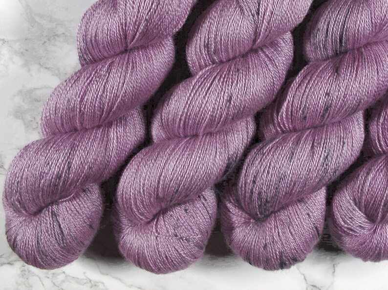 hand dyed BFL Silk lace yarn, hand dyed wool, 800m, 100g, hand dyed wool image 4