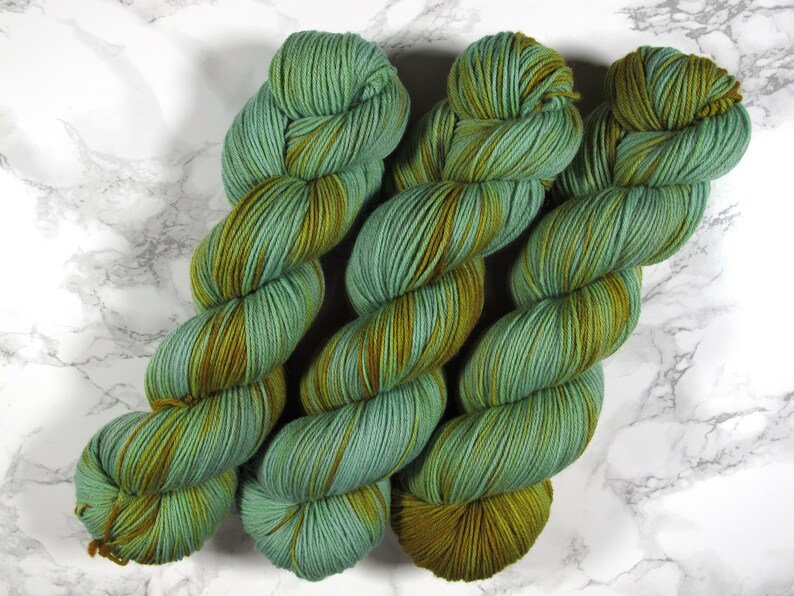 hand dyed Merino Sock Yarn, 100g, 400m, indie dyed yarn, Merino Nylon 4ply, fingering, super soft sock yarn image 2