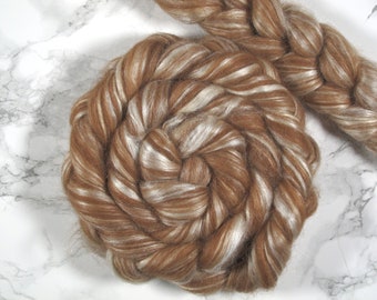 100g Alpaca Silk blend, wool roving, wool for spinning, wool top, spinning fibers, combed top, luxury fiber