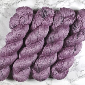 hand dyed BFL Silk lace yarn, hand dyed wool, 800m, 100g, hand dyed wool image 3
