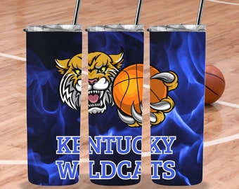 Kentucky Basketball 20 oz. Skinny Tumbler Wrap PNG