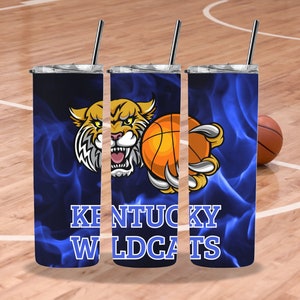 Kentucky Basketball 20 oz. Skinny Tumbler Wrap PNG