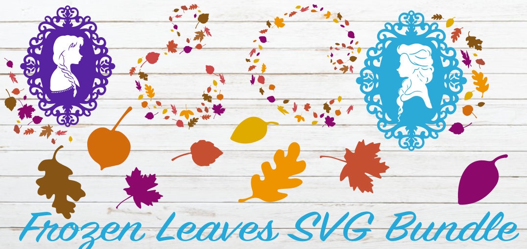 Frozen Leaves SVG Bundle/ SVG/ Cricut/ Cut File/ Instant Etsy