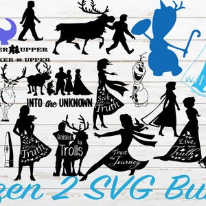 Frozen 2 SVG Bundle/ Cricut/ Cut File/ SVG/ Instant Download/ Digital/ Frozen
