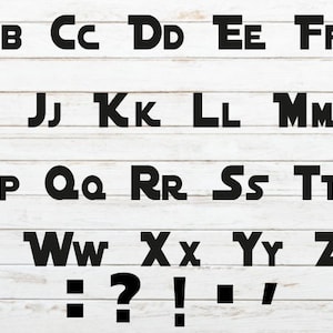 Star Wars Letter Font SVG/ Cricut/ Cut file/ Instant Download/ Digital/ Individual Letters Only