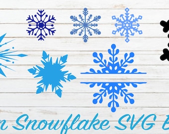 Frozen Snowflake SVG Bundle/ Cricut/ Cut File/ SVG/ Instant Download /Digital