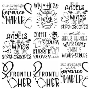 Health Care Worker Svg Bundle / Cricut / cut file / Frontline worker / instant / download