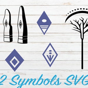 Frozen Symbols SVG  Bundle/ Cricut/ Cut File/ SVG/ Instant Download/ Digital/ Frozen 2