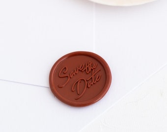 Save the Date Self Adhesive Wax Seal, Self Adhesive Wax Seals, Wedding Invitation Seals, Peel and Stick Wax Seals, Decorative Seals