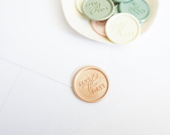 Save the Date Self Adhesive Wax Seal, Self Adhesive Wax Seals, Wedding Invitation Seals, Peel and Stick Wax Seals, Decorative Seals