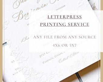 Letterpress Wedding Invitation, Letterpress Save The Date Cards, Minimalist Letterpress Invitation, Letterpress Business Card