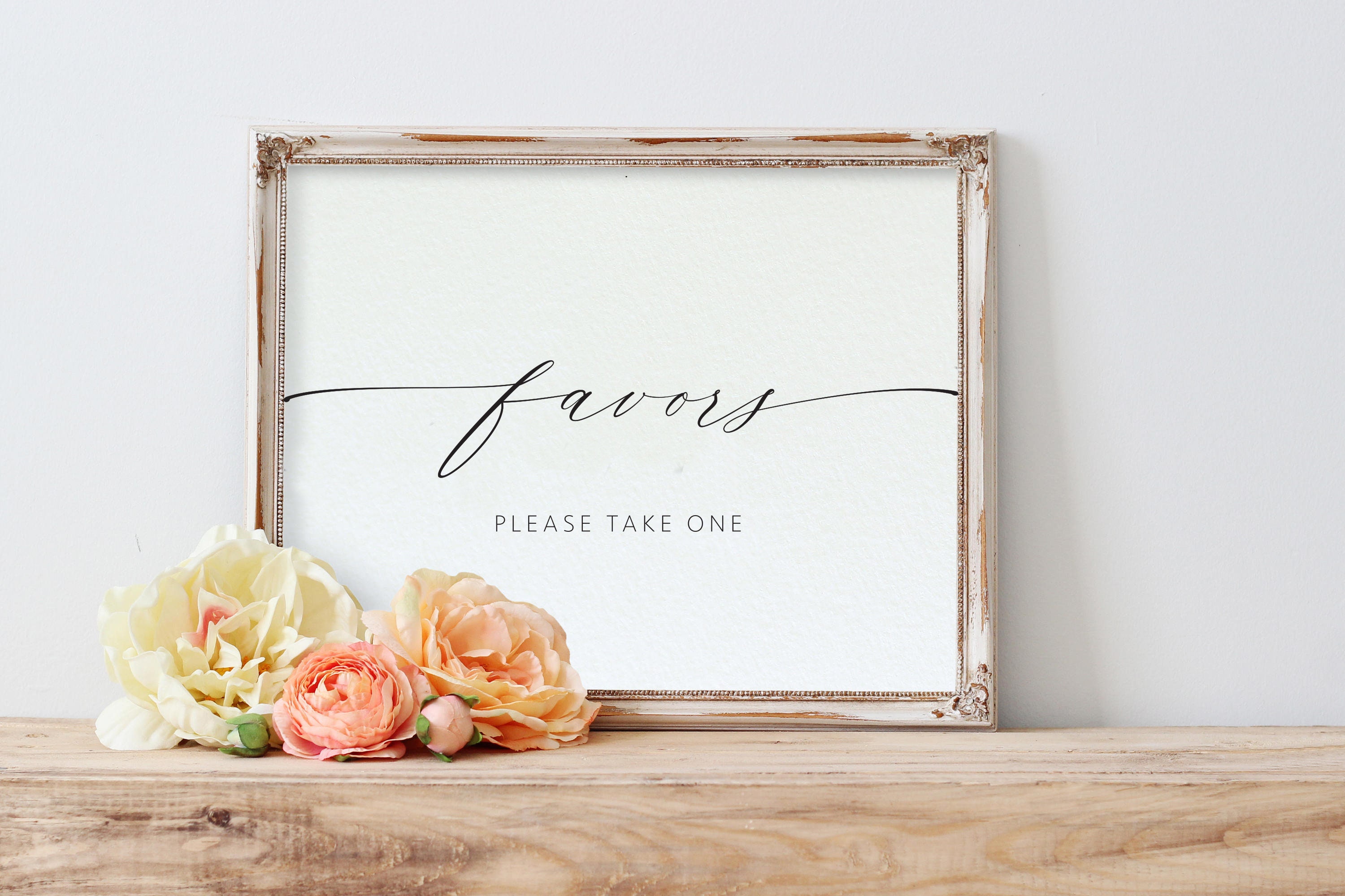 Wedding Favor Sign Printable Favor Sign Template Wedding | Etsy