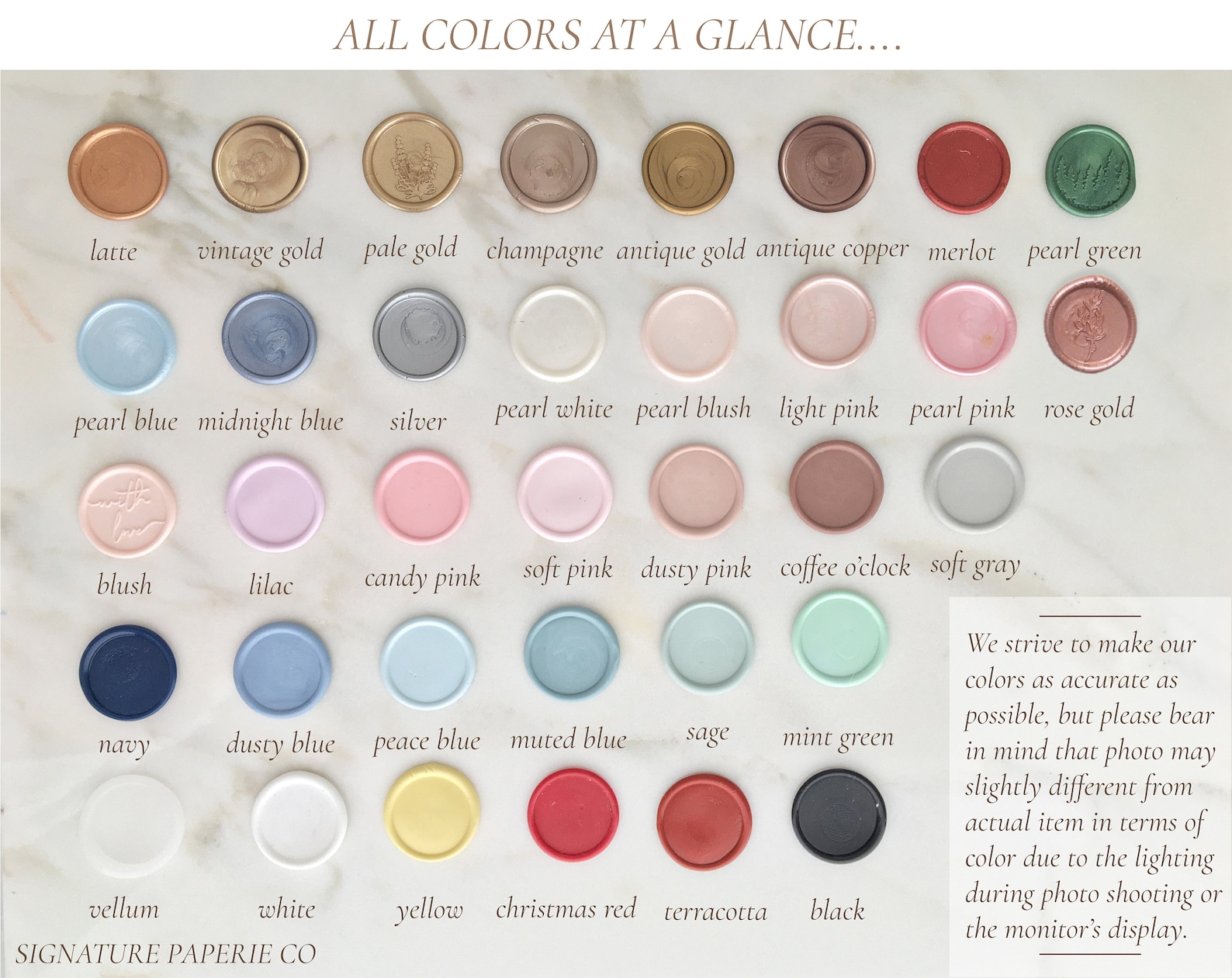 Wax Seal Color Meanings