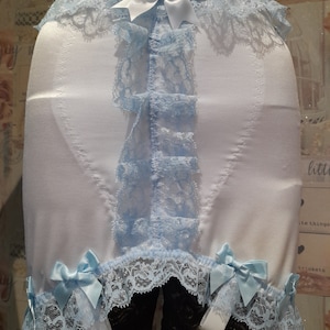 Burlesque 8 Metal Straps Suspender Pull on Control girdle shapewear