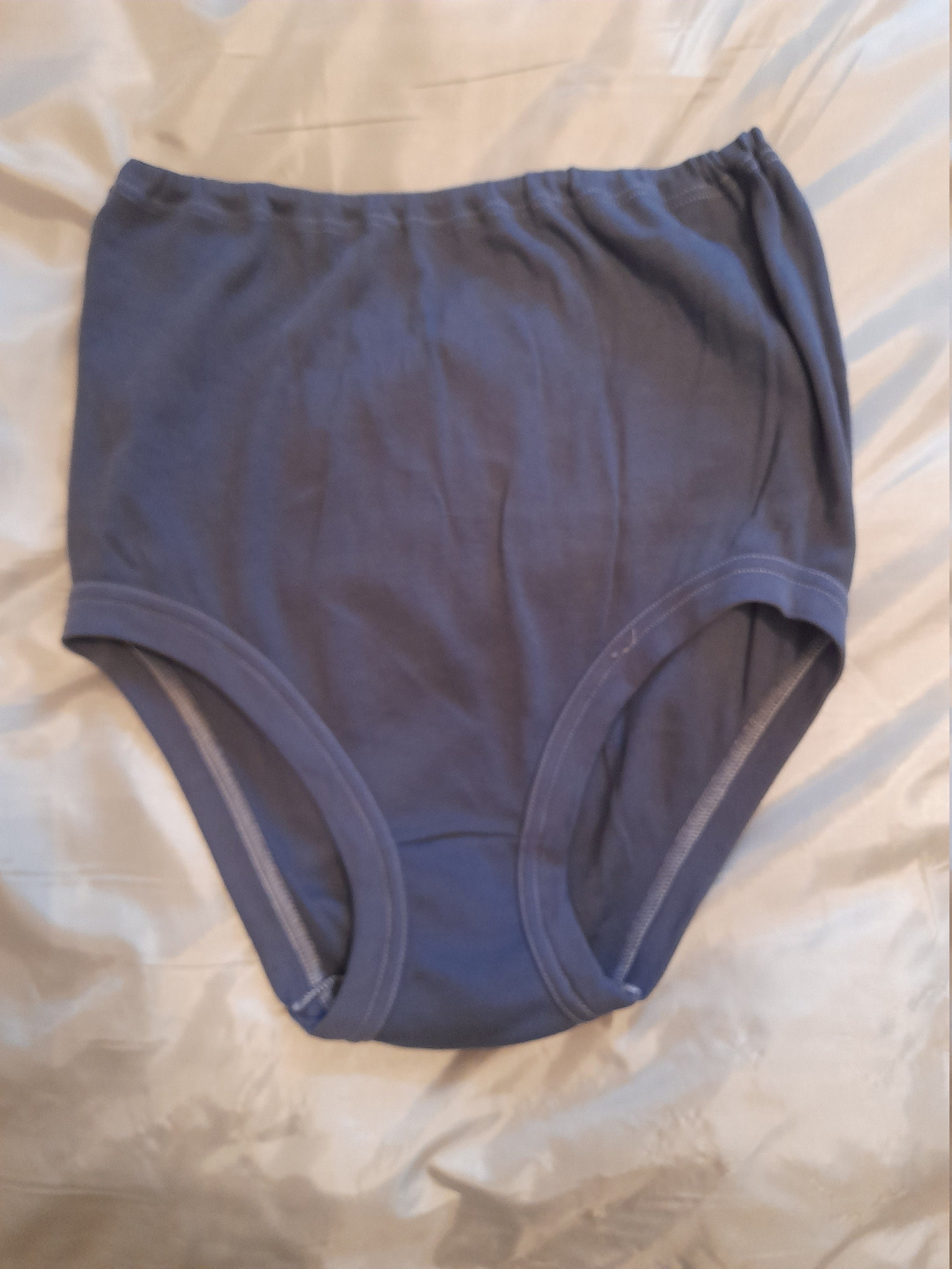 Vintage 1960s School Knickers, Netball Panties Briefs Navy Blue Size Extra  Large